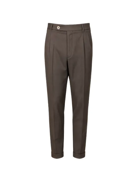 Gta pleated-front turned-up trousers