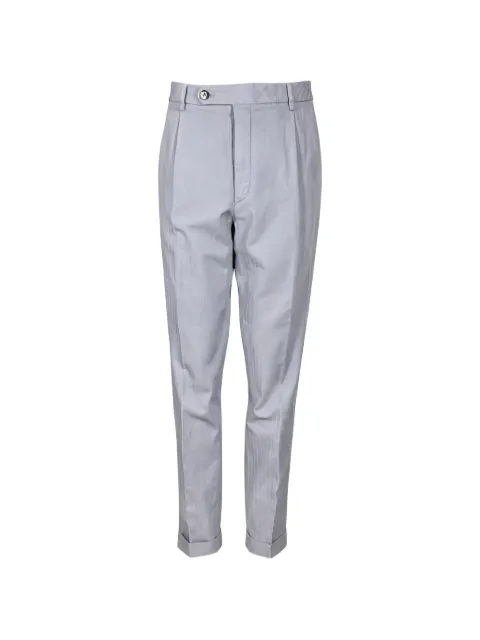 Gta pleated herringbone-pattern trousers