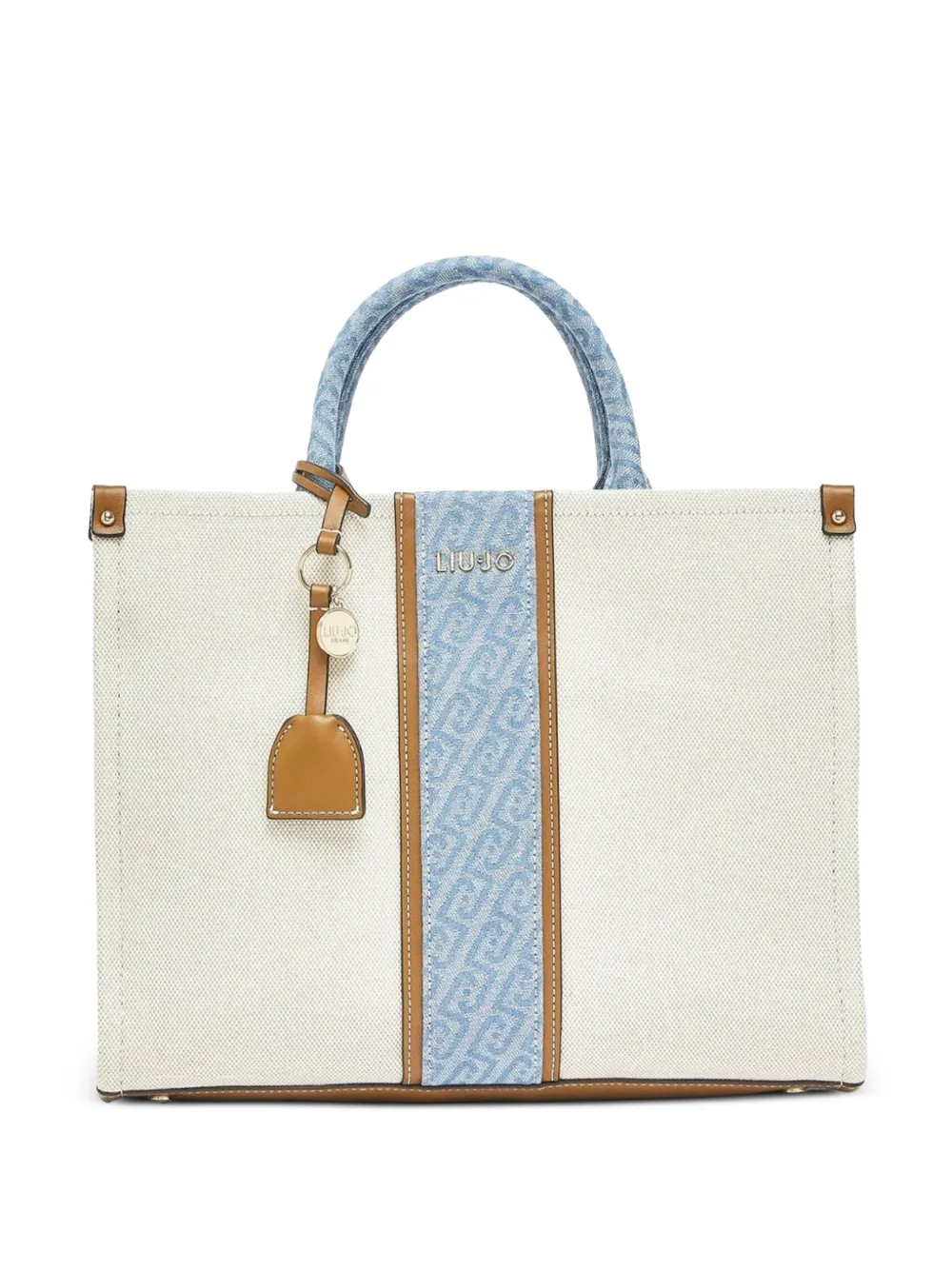 LIU JO top-handle tote bag - Toni neutri