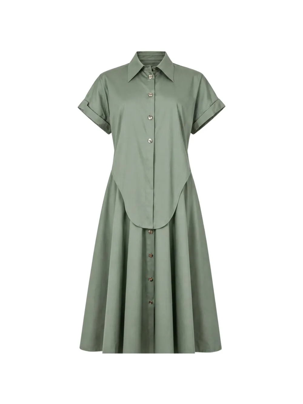 LIU JO button-down midi dress - Verde