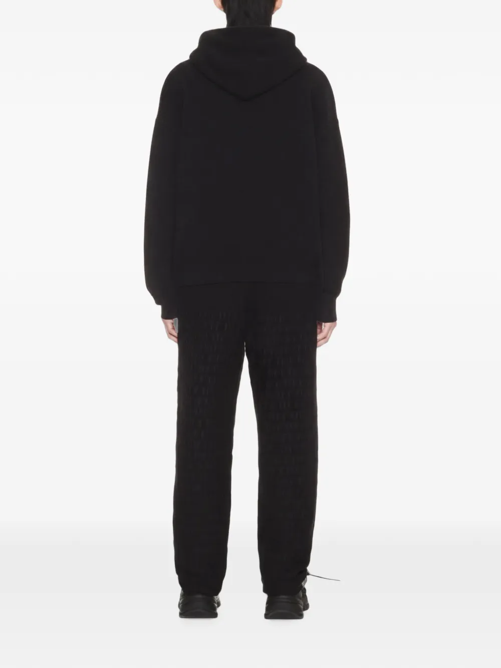 Off-White Hoodie met buidelzak Zwart