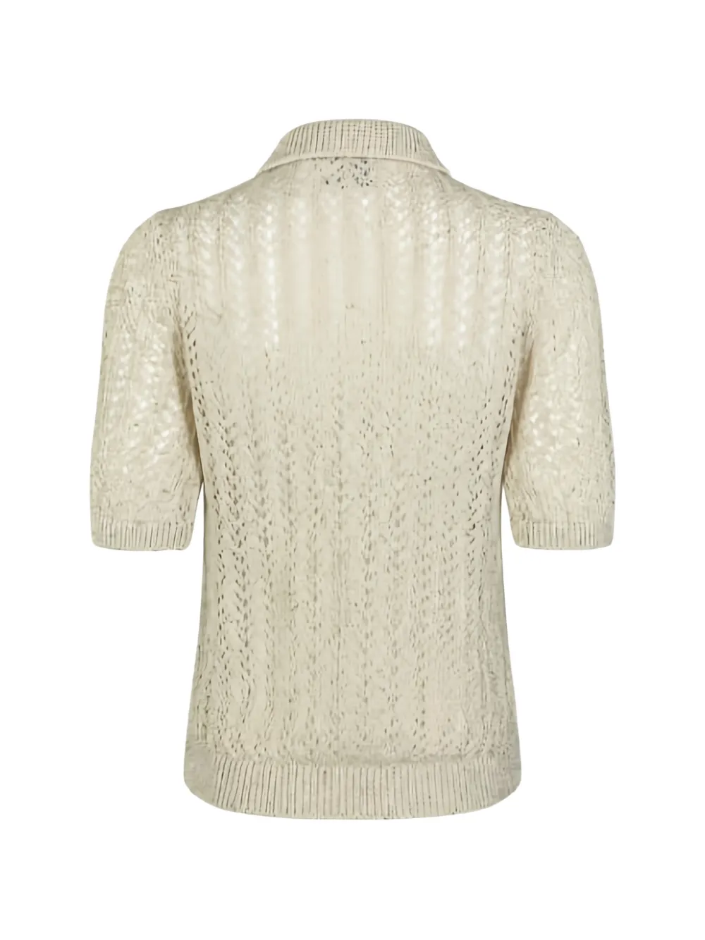 Eleventy Opengebreid vest Beige