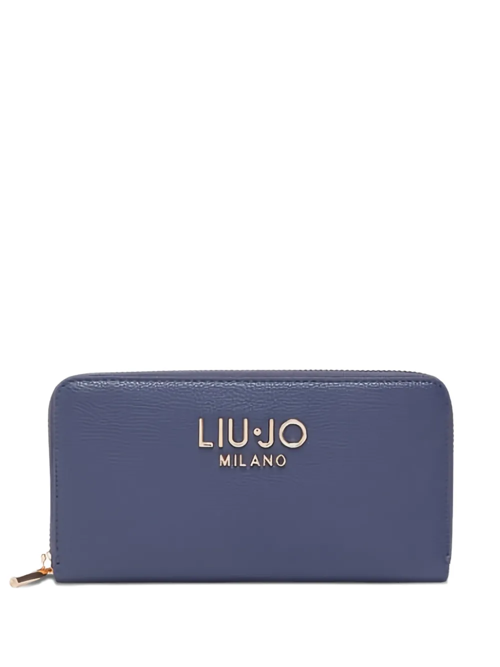 LIU JO logo zip wallet - Blu