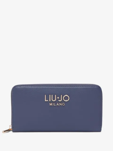 LIU JO logo zip wallet