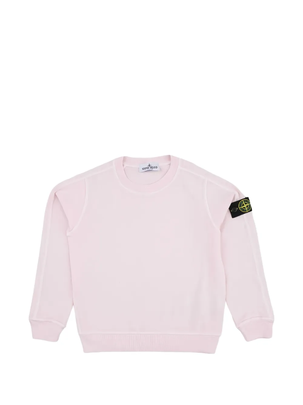 Stone Island Junior logo-patch sweater - Rosa