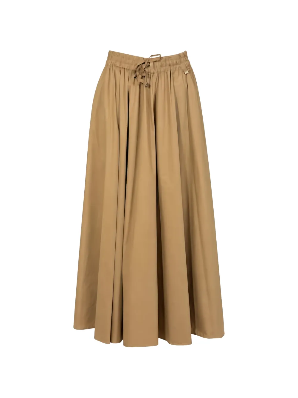 Herno drawstring flared maxi skirt - Toni neutri