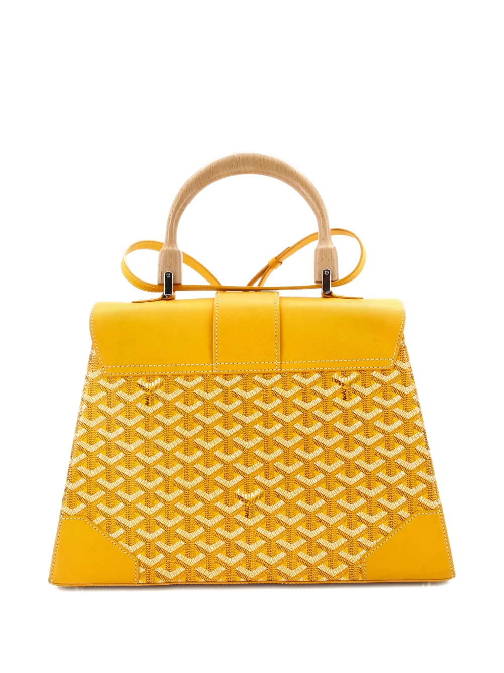 Goyard Pre-Owned Saigon Top Handle Bag Coated Canvas with Leather MM satchel | Pre-Owned | Image 2