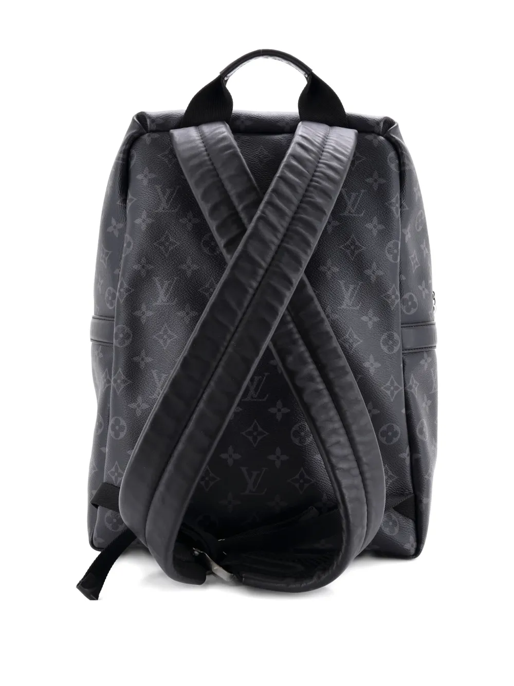 Pre-owned Louis Vuitton Discovery Monogram Eclipse Canvas Pm Backpack In Black