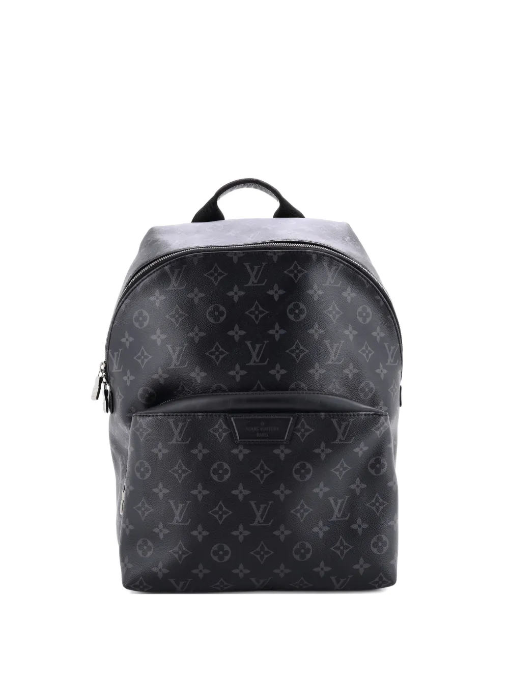 Pre-owned Louis Vuitton Discovery Monogram Eclipse Canvas Pm Backpack In Black