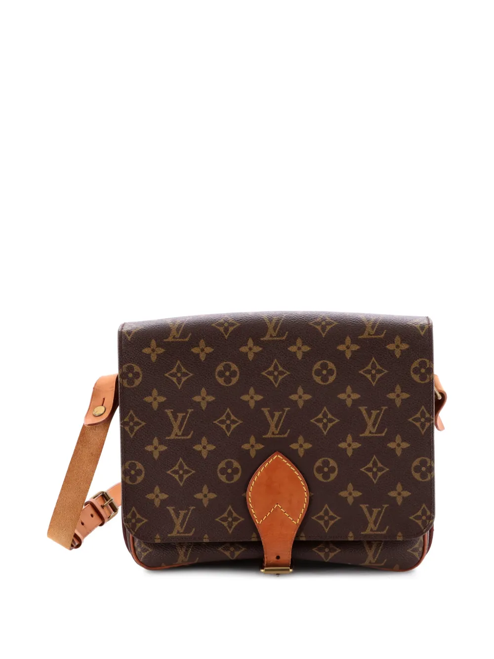 Louis Vuitton Pre-Owned Cartouchiere Handbag Monogram Canvas GM crossbody bag - Marrone