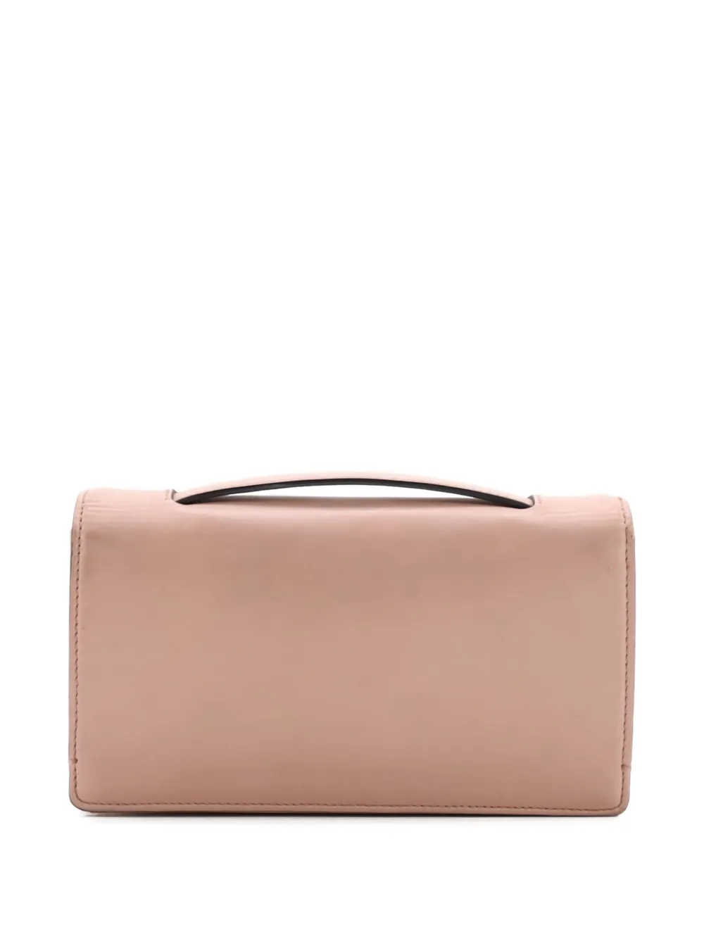 Pre-owned Dior Bee Leather Clutch Bag In Neutral