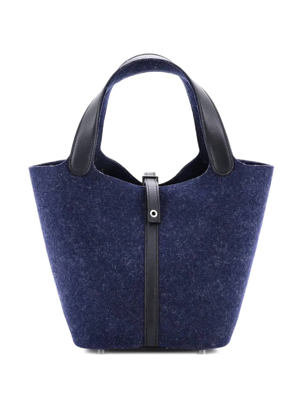 Hermès Pre-Owned Picotin Lock Bag Felt with Leather MM bucket bag - Black