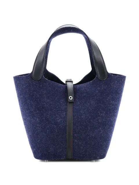 Hermès Pre-Owned Picotin Lock Bag Felt with Leather MM bucket bag