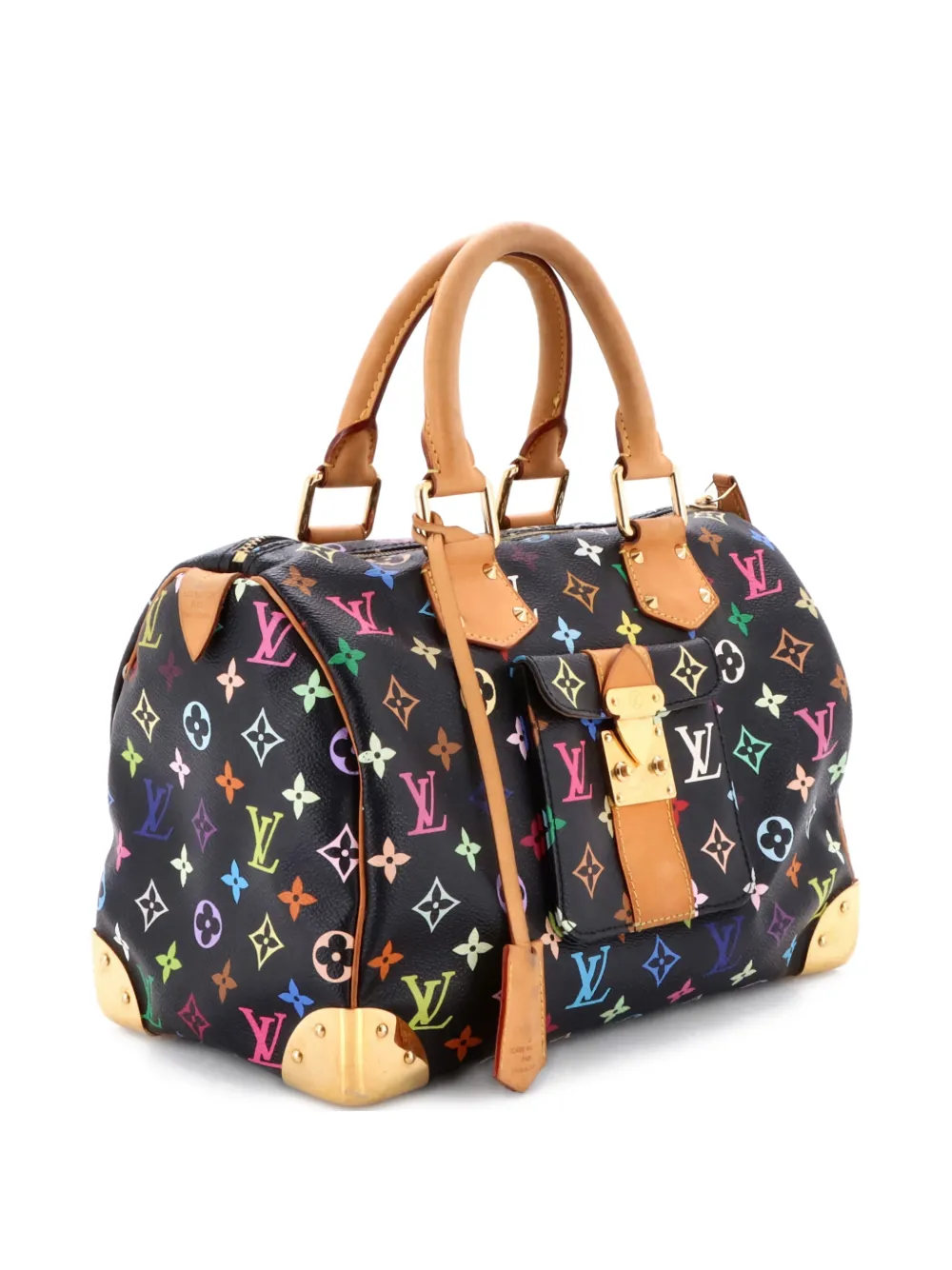 Louis Vuitton Pre-Owned Speedy Handbag Monogram Multicolor 30 satchel - Nero