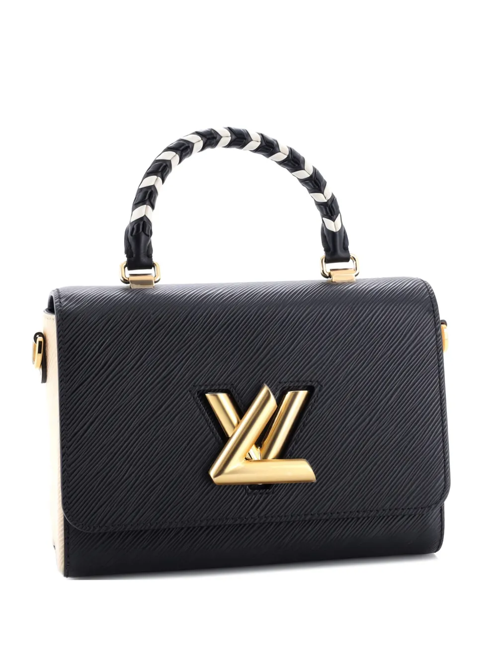 Louis Vuitton Pre-Owned Twist Top Handle Bag Limited Edition Crafty Epi Leather MM satchel - Nero