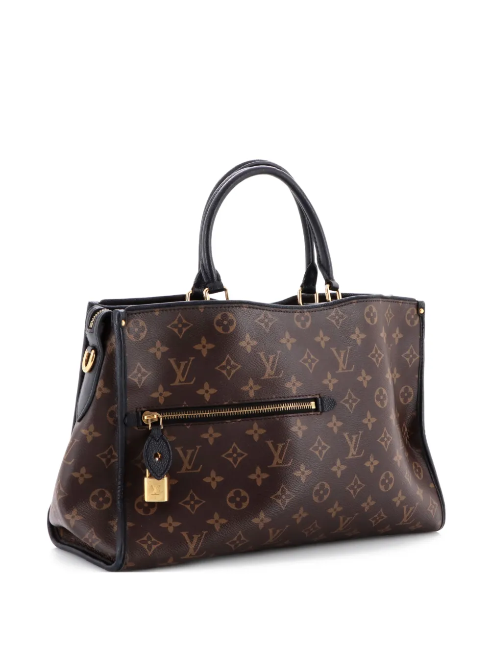 Louis Vuitton Pre-Owned Popincourt NM Handbag Monogram Canvas with Leather MM satchel - Nero