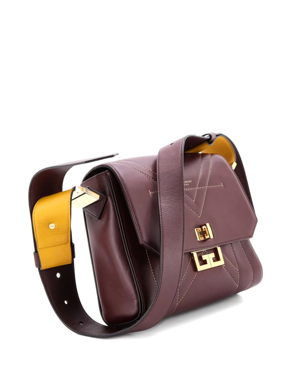 Pre-owned Givenchy Eden Handbag Leather Medium Shoulder Bag In Red