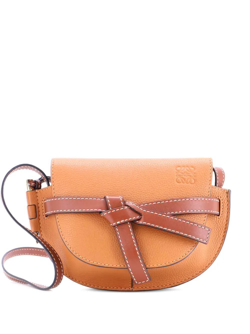 Loewe Pre-Owned Gate Shoulder Bag Leather Mini crossbody bag - Marrone