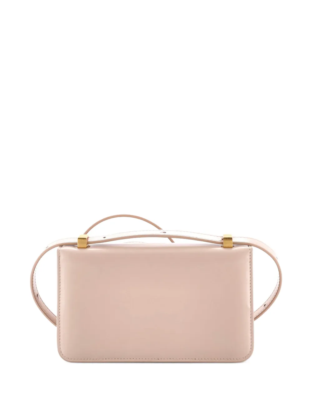 Pre-owned Bottega Veneta Bv Classic Bag Smooth Calfskin Mini Shoulder Bag In Neutral