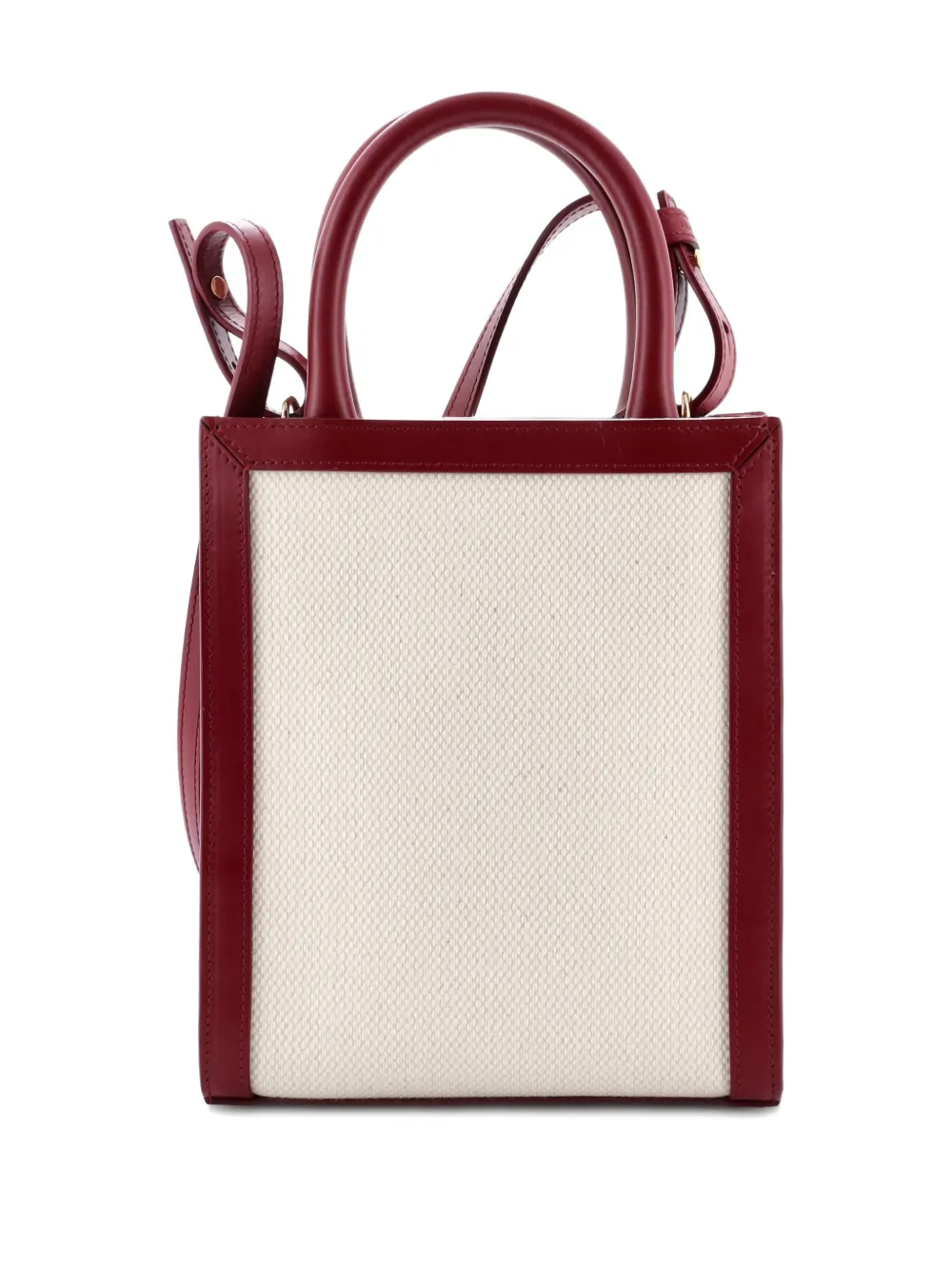 Celine Pre-Owned Vertical Cabas Canvas with Leather Mini tote bag | Pre-Owned | Image 2