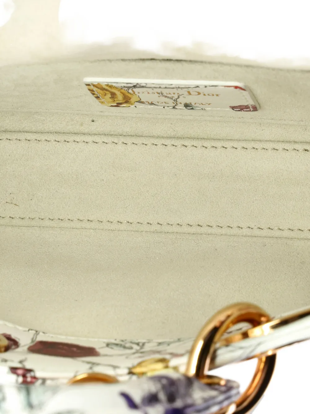 Pre-owned Dior Lady D-joy Bag Printed Leather Small Satchel