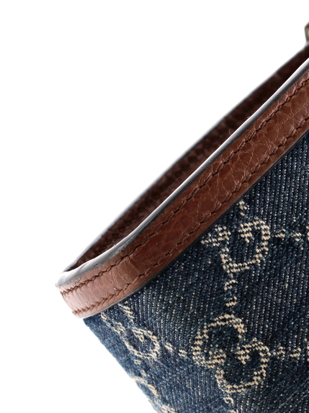 GUCCI Pre-owned Dionysus Chain Wallet Gg Denim Small Crossbody Bag In Blue