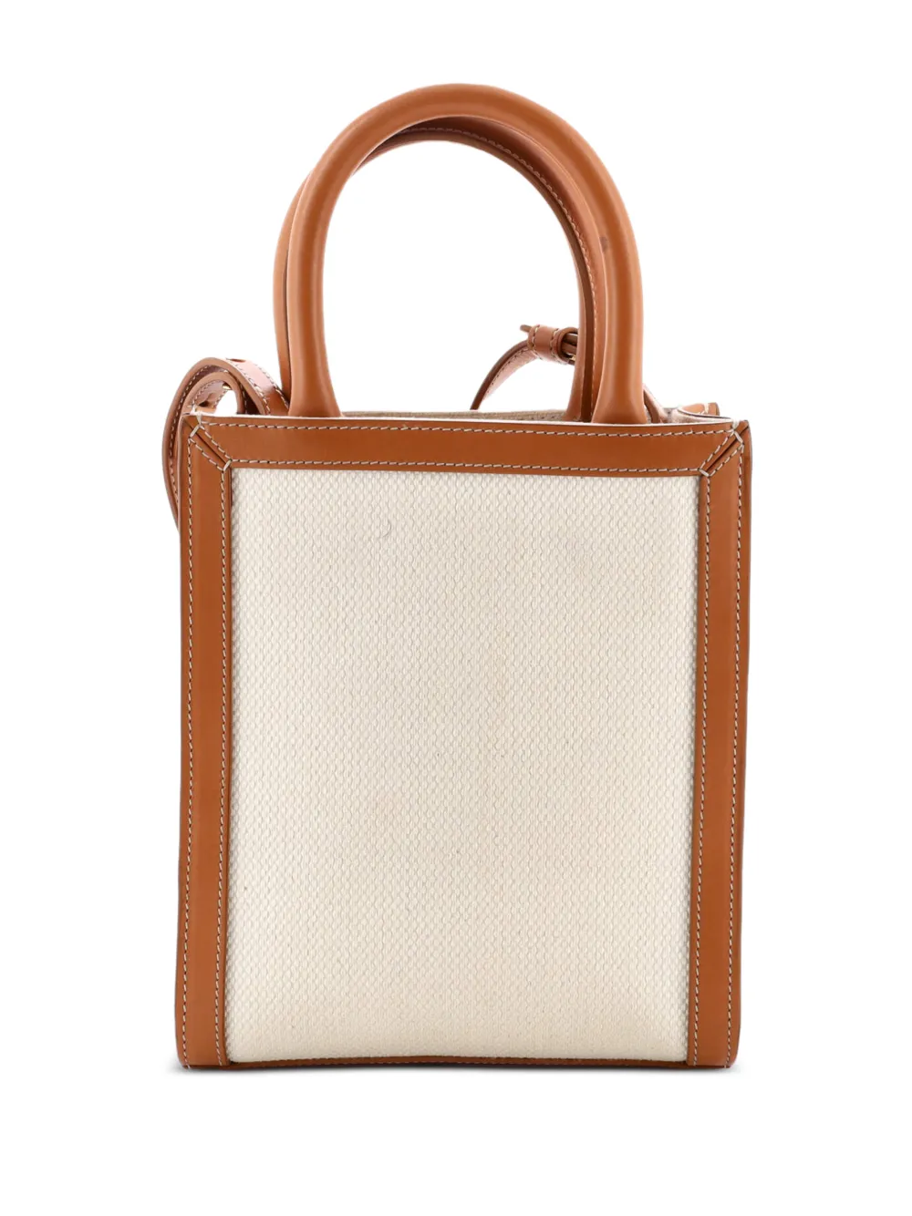 Celine Pre-Owned Vertical Cabas Canvas with Leather Mini tote bag | Pre-Owned | Image 2