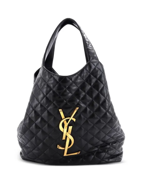 Saint Laurent Pre-Owned Icare Shopping Quilted Leather Maxi tote bag