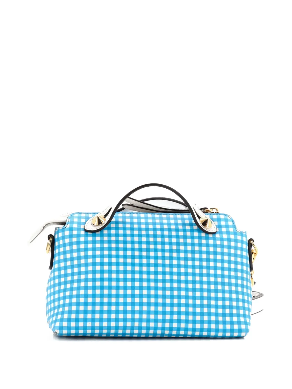 Pre-owned Fendi By The Way Printed Leather Mini Satchel In Multi