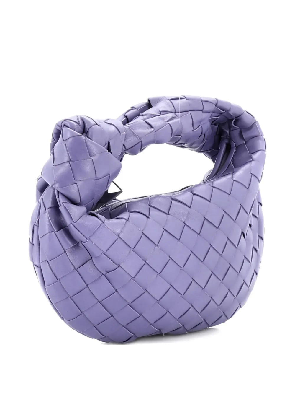 Pre-owned Bottega Veneta Bv Jodie Intrecciato Nappa Mini Hobo Bag In Purple