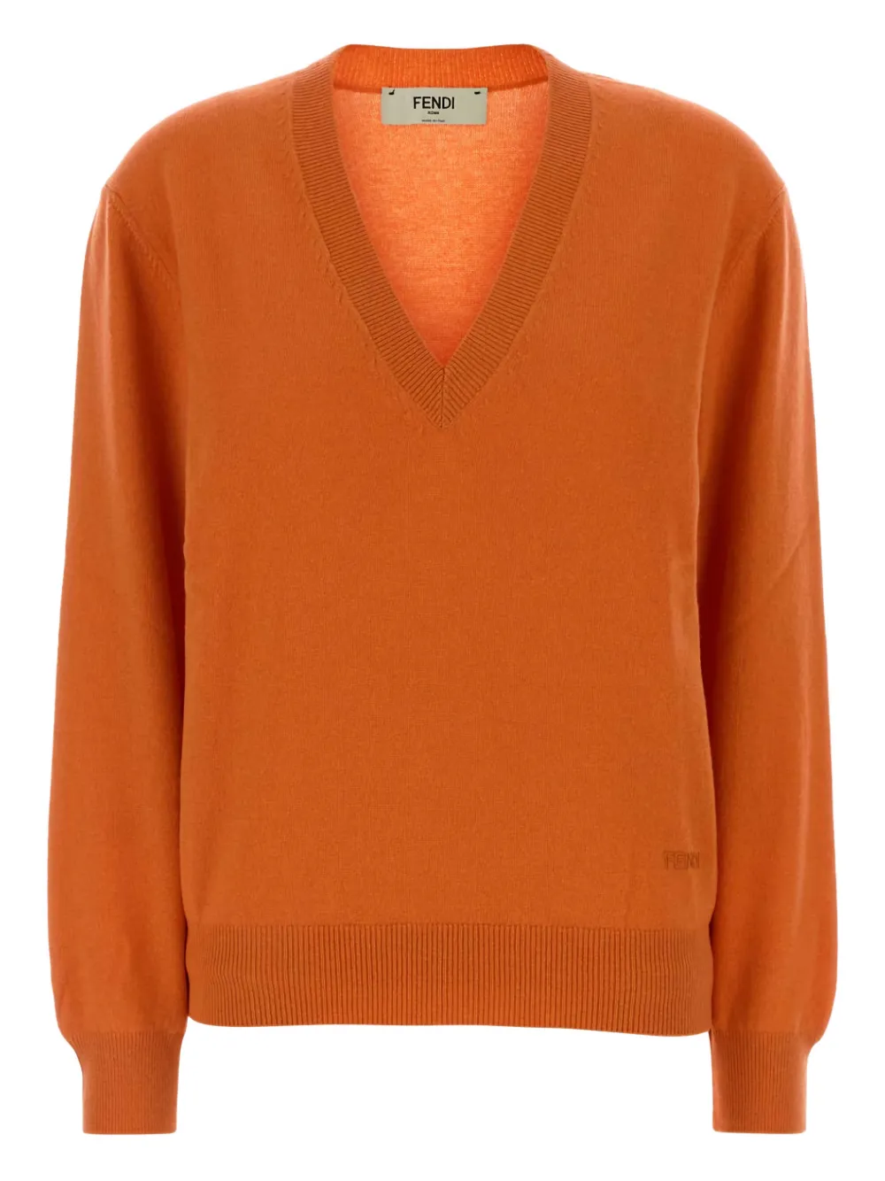 FENDI V-neck top - Orange