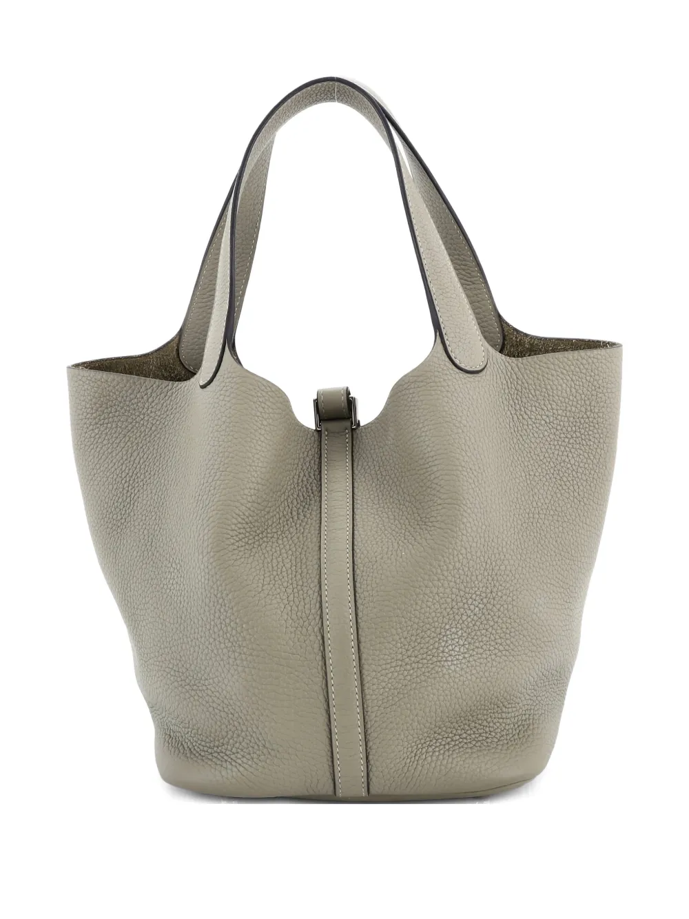 Hermès Pre-Owned Picotin Lock Bag Clemence MM bucket bag - Verde