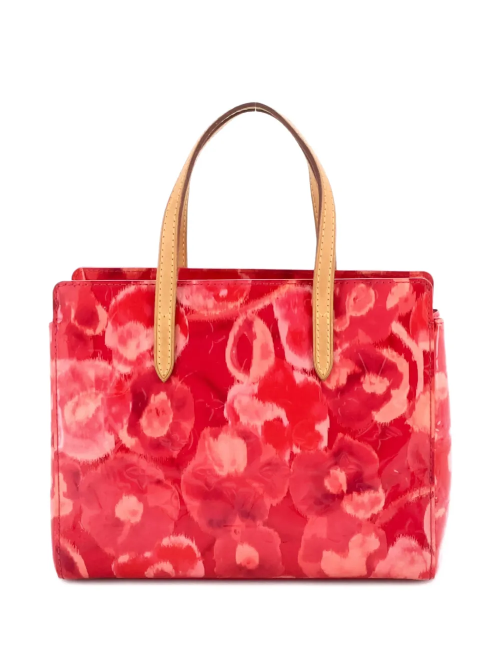 Pre-owned Louis Vuitton Catalina Handbag Limited Edition Monogram Vernis Ikat Bb Tote Bag In Pink