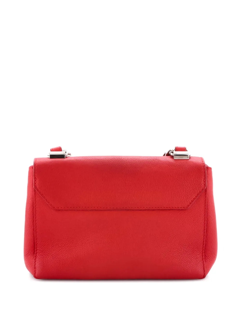 Pre-owned Louis Vuitton Lockme Ii Handbag Leather Bb Crossbody Bag In Red