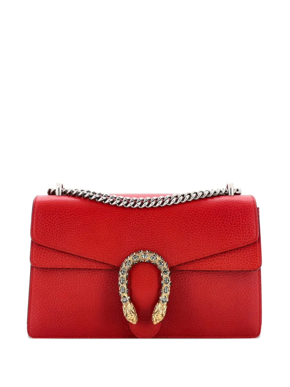 Pre-owned Gucci Dionysus Bag Leather Small Shoulder Bag In Red