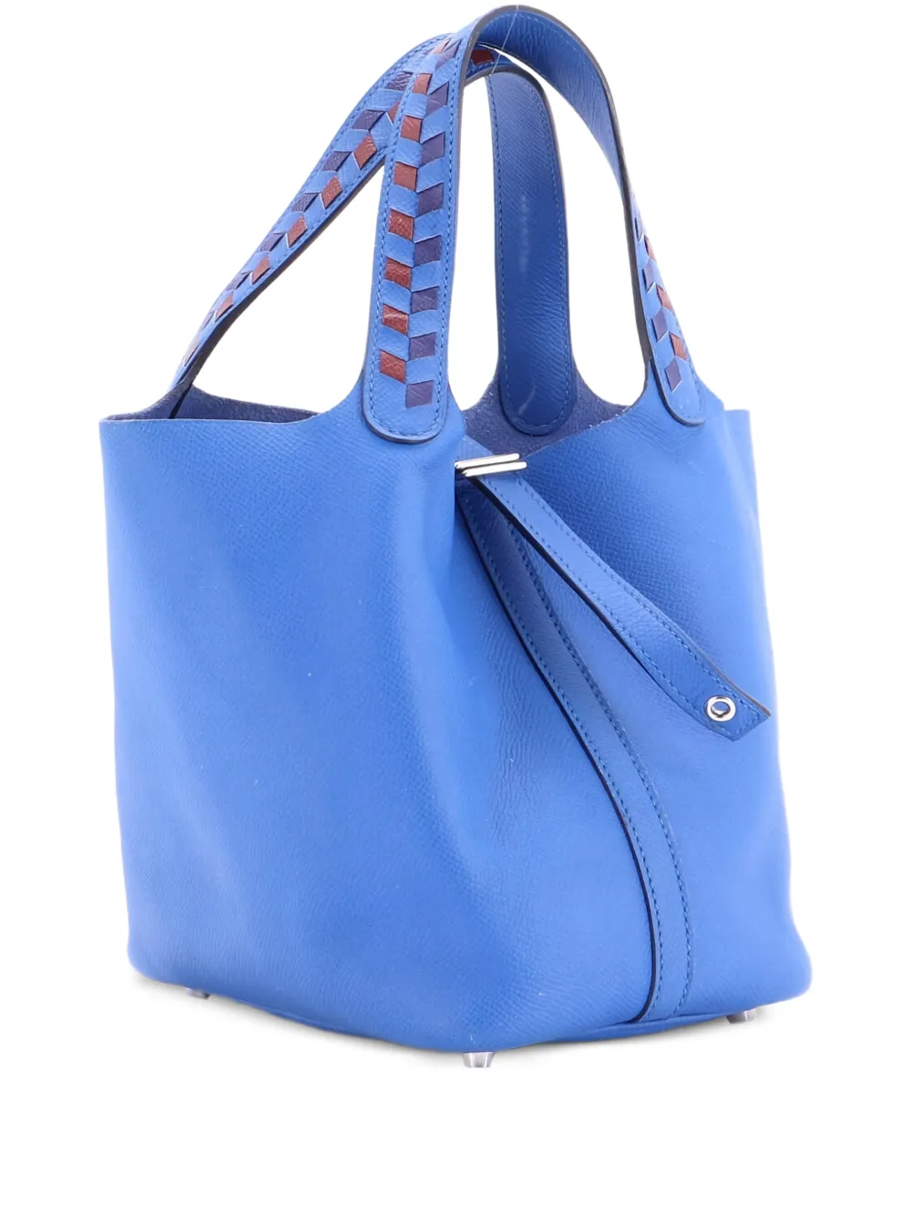 Hermès Pre-Owned Picotin Lock Bag Tressage Epsom PM bucket bag | Blue | Image 1