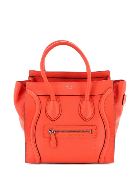 Celine Pre-Owned Luggage Bag Grainy Leather Micro tote bag