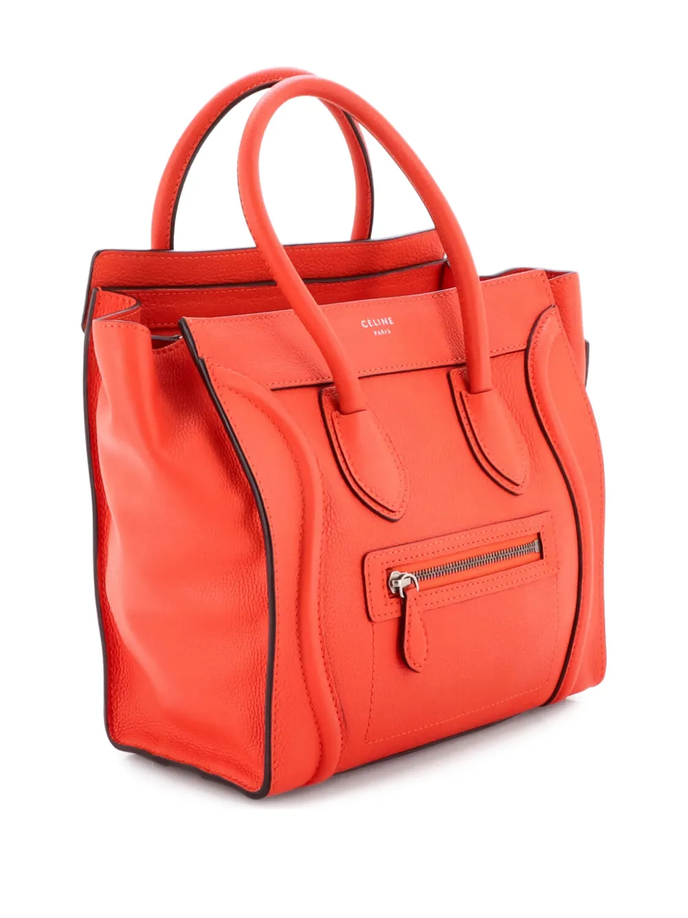 Luggage Bag Grainy Leather Micro Tote Bag