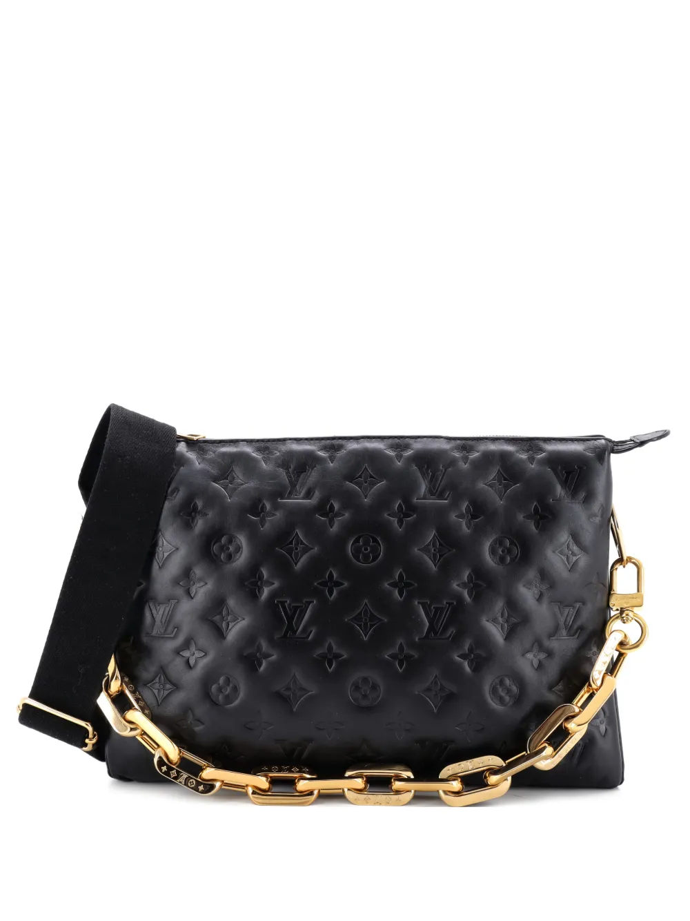 Louis Vuitton Pre-Owned Coussin Bag Monogram Embossed Lambskin MM crossbody bag - Nero