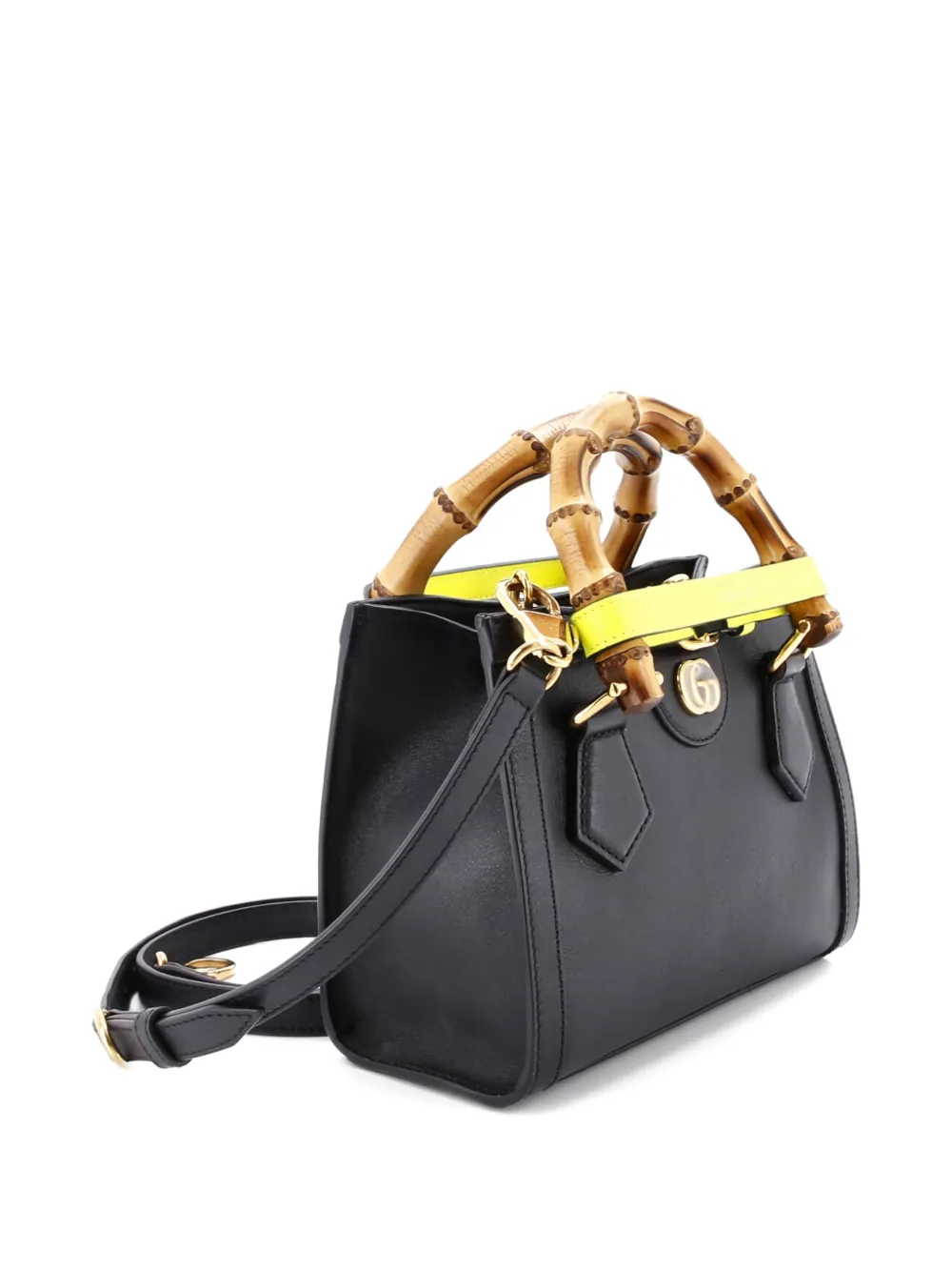 Gucci Pre-Owned Diana NM Bamboo Handle Tote Leather Mini Crossbody