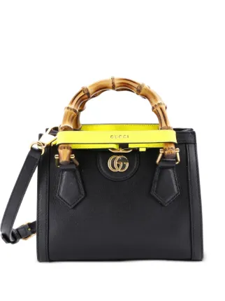 Gucci Pre-Owned Diana NM Bamboo Handle Tote Leather Mini Crossbody