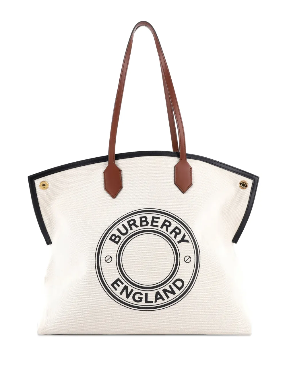 Burberry Pre-Owned Logo Society Printed Canvas Large tote bag - Toni neutri