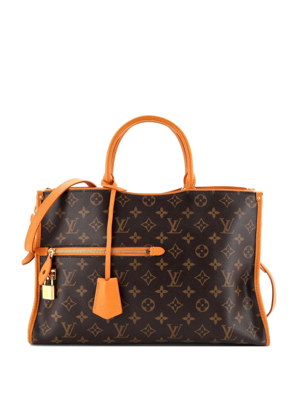 Louis Vuitton Pre-Owned Popincourt NM Handbag Monogram Canvas with Leather MM satchel - Marrone