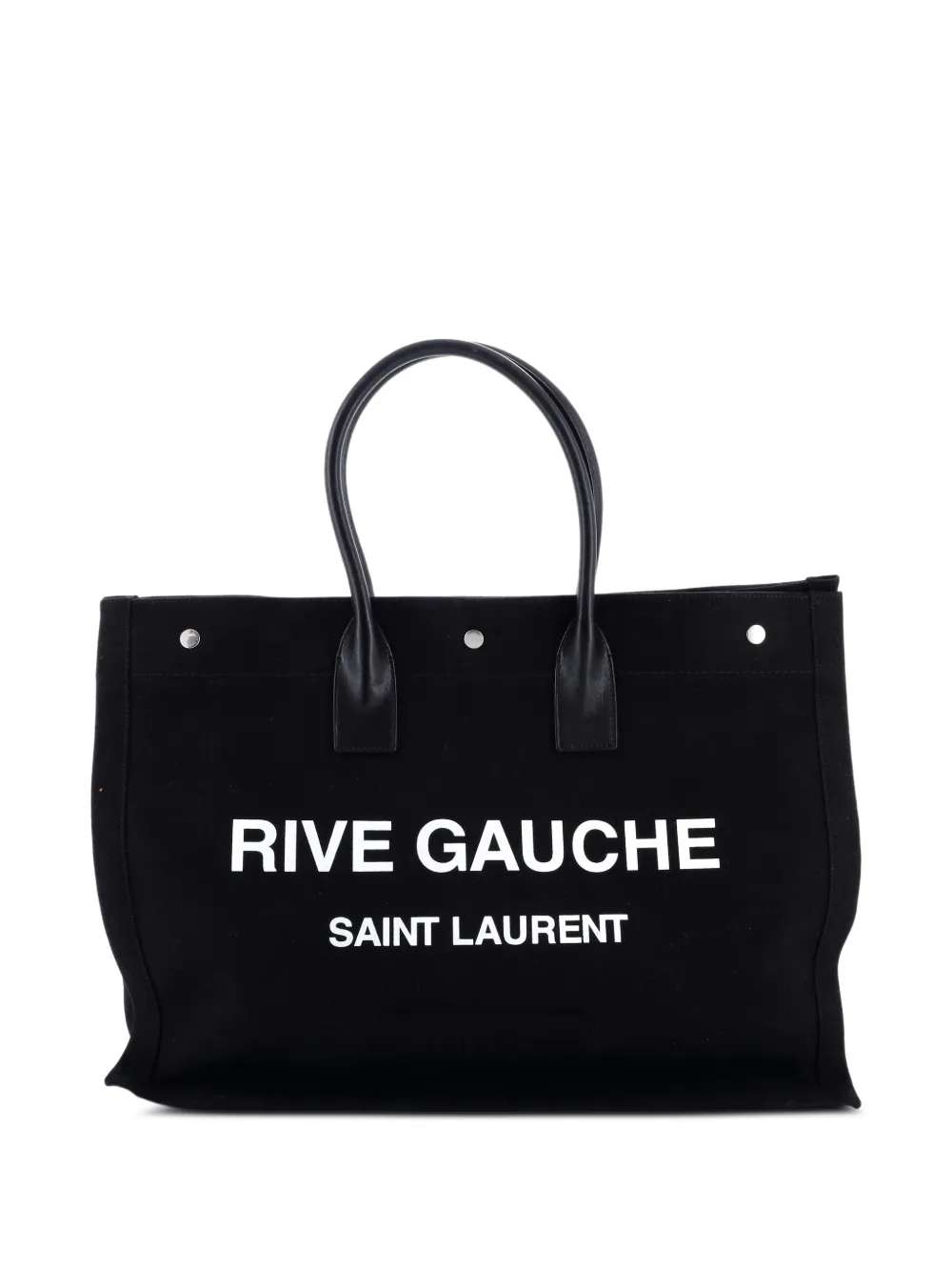 Saint Laurent Pre-Owned Rive Gauche Shopper Canvas Large tote bag | noir | Image 1