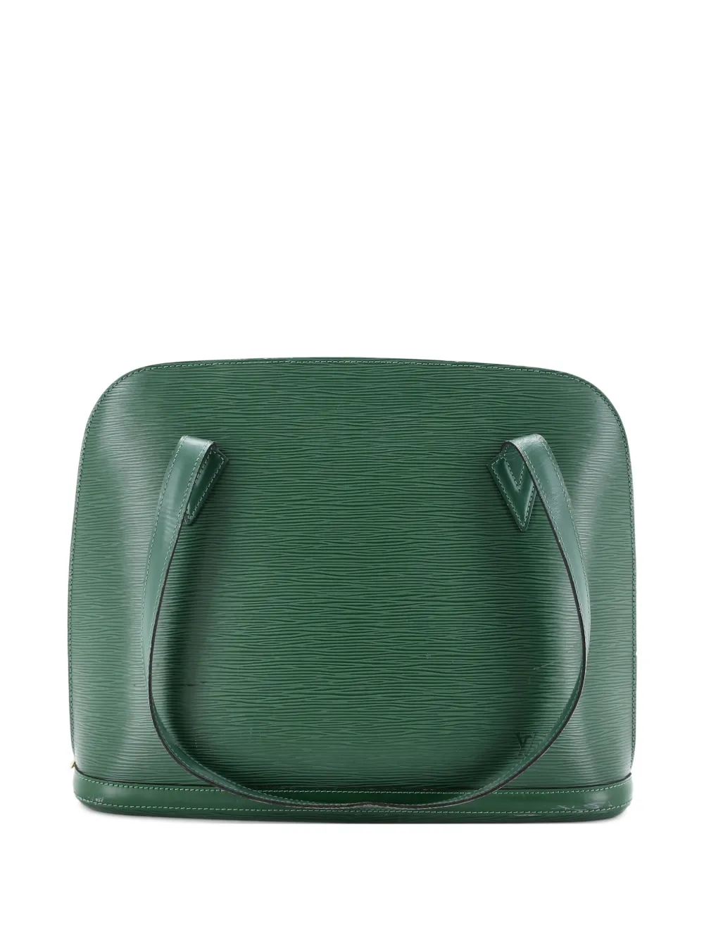 Pre-owned Louis Vuitton Lussac Handbag Epi Leather Shoulder Bag In Green