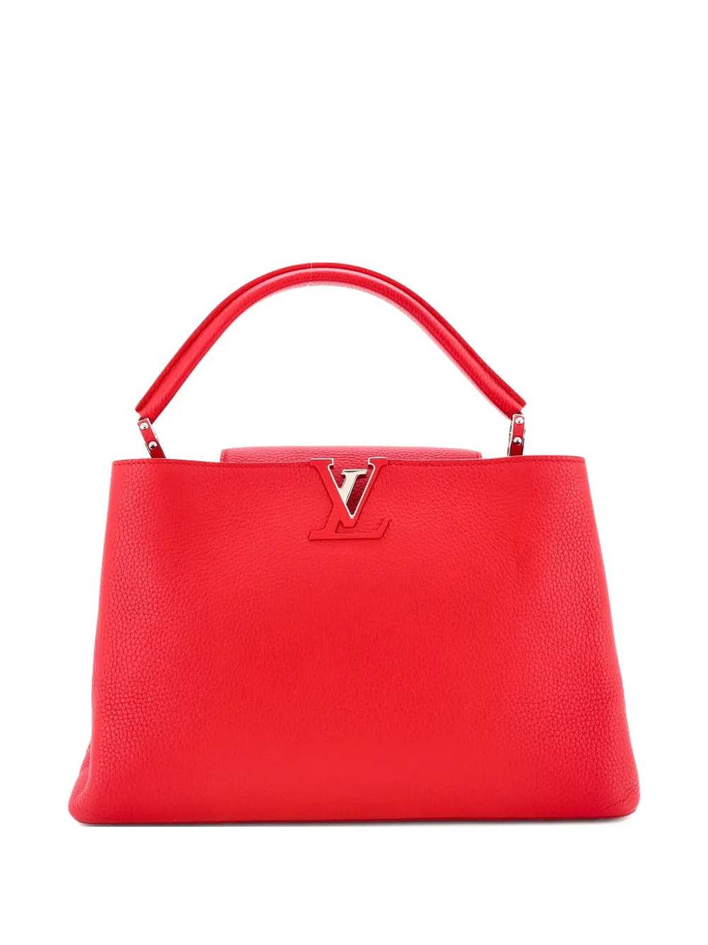 Louis Vuitton Pre-Owned Capucines Bag Leather MM satchel - Rosso