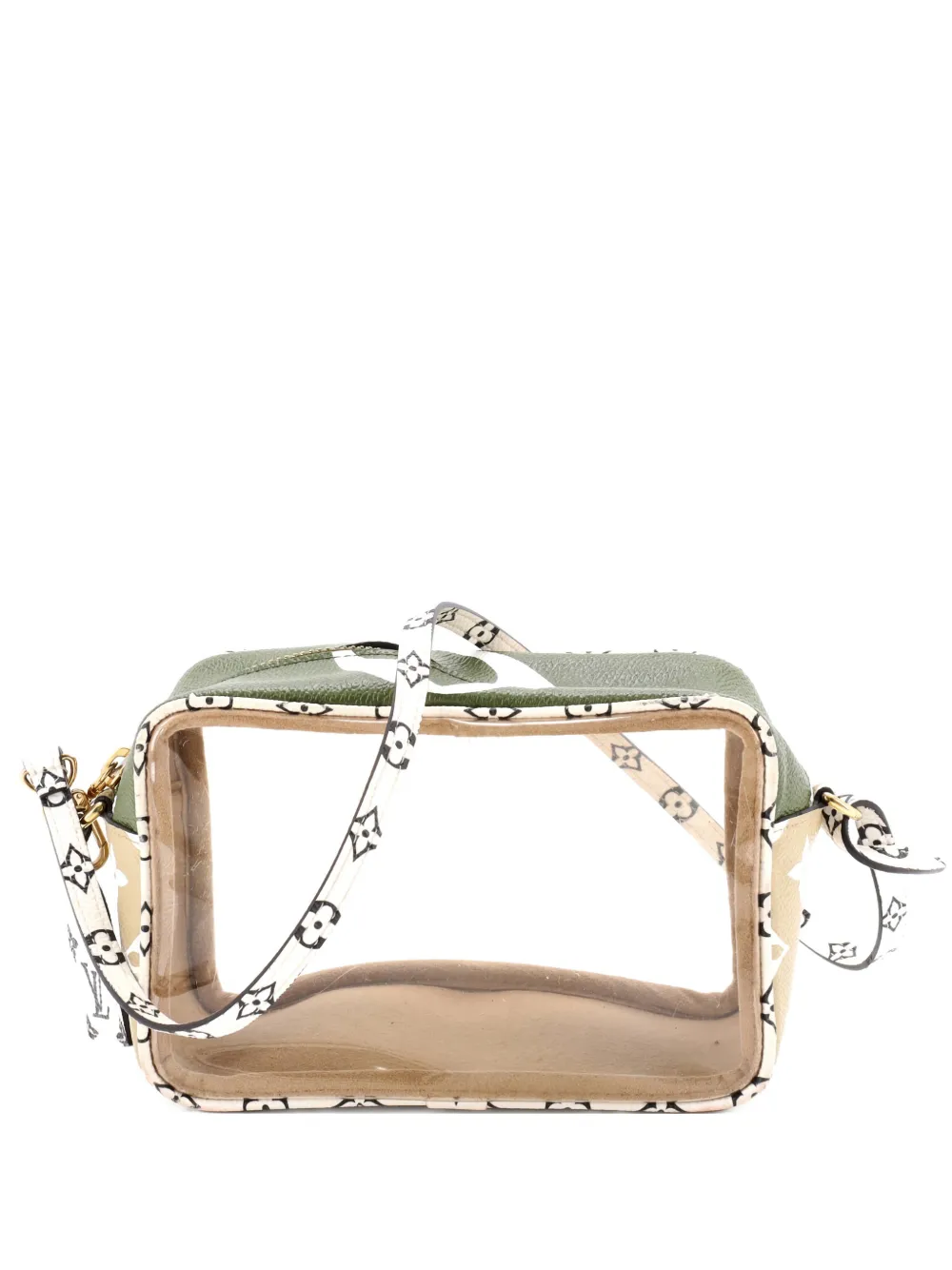 Pre-owned Louis Vuitton Beach Pouch Limited Edition Colored Monogram Giant Shoulder Bag In White