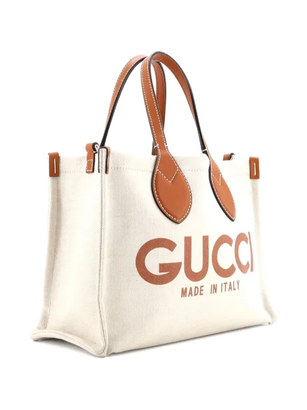 Gucci Pre-Owned ロゴ ショッパー プリント キャンバス スモール