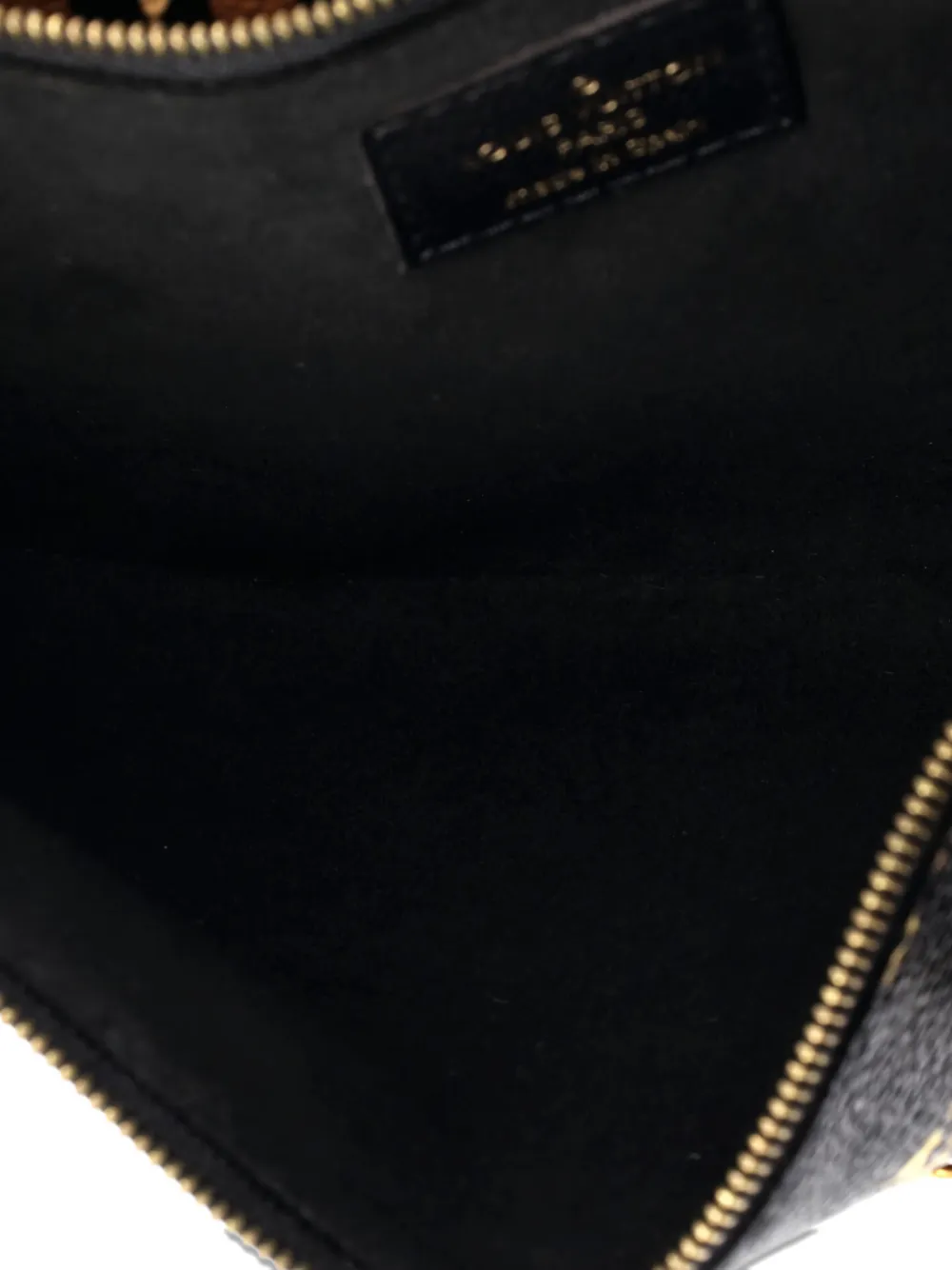 Pre-owned Louis Vuitton Double Zip Pochette Limited Edition Jungle Monogram Giant Clutch Bag In Multi