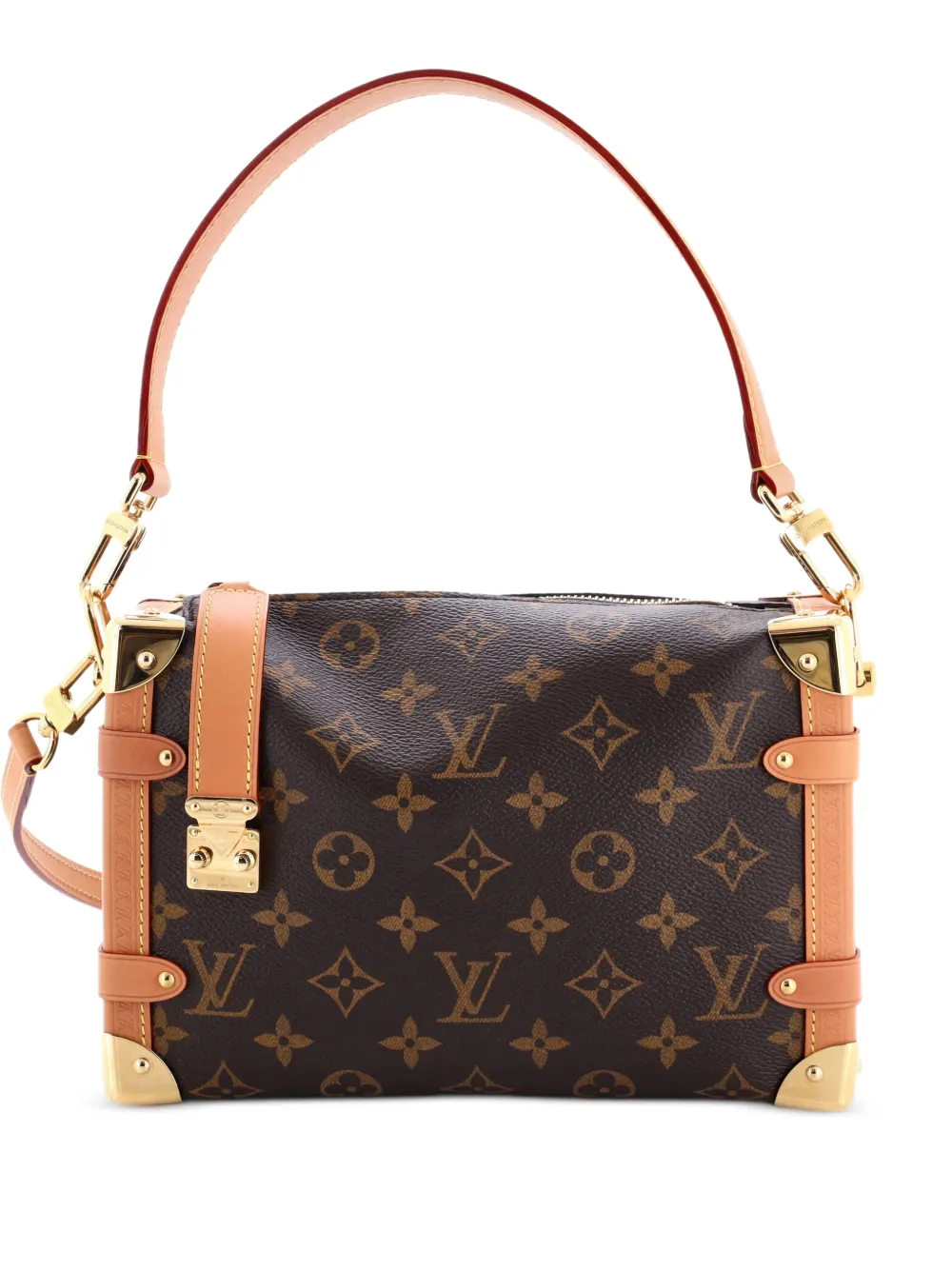 Louis Vuitton Pre-Owned Side Trunk Handbag Monogram Canvas GM crossbody bag - Brown